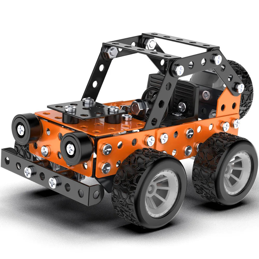 Unisex STEM metal vehicle kit, educational building set for creative minds