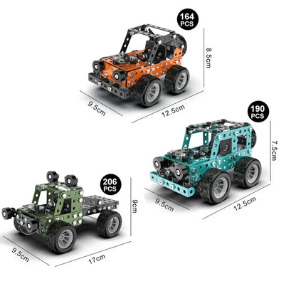 Metal assembly building set, classic vehicle model, excellent STEM learning gift
