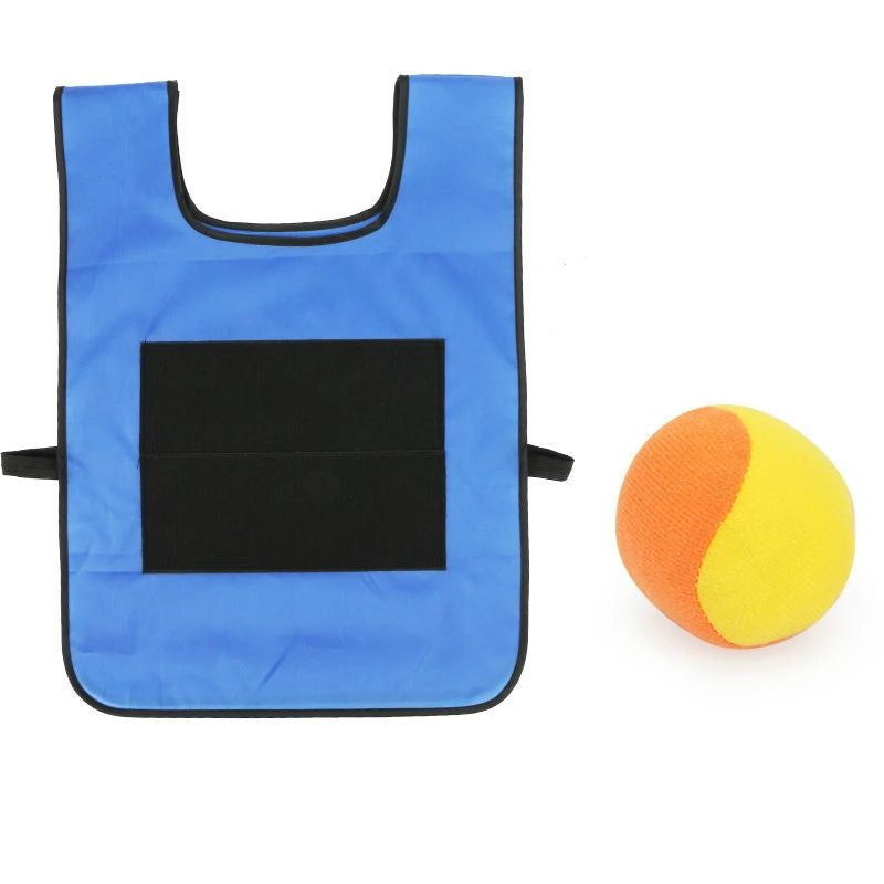 Red and blue Oxford fabric sticky vests & soft balls for outdoor throw and catch game