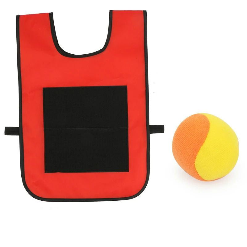 Full set of Sticky Vest Throw & Catch Game, ready for outdoor family fun and sports activity