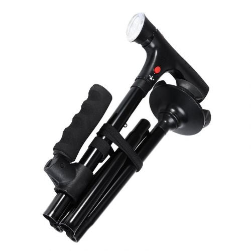 Adjustable SureStep walking cane: robust mobility aid, ensuring stability, support & personal safety for elderly users.