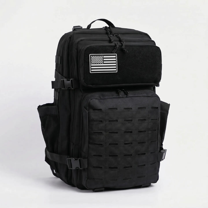 Durable high-capacity tactical backpack, perfect for hiking, travel & gym, with MOLLE system.