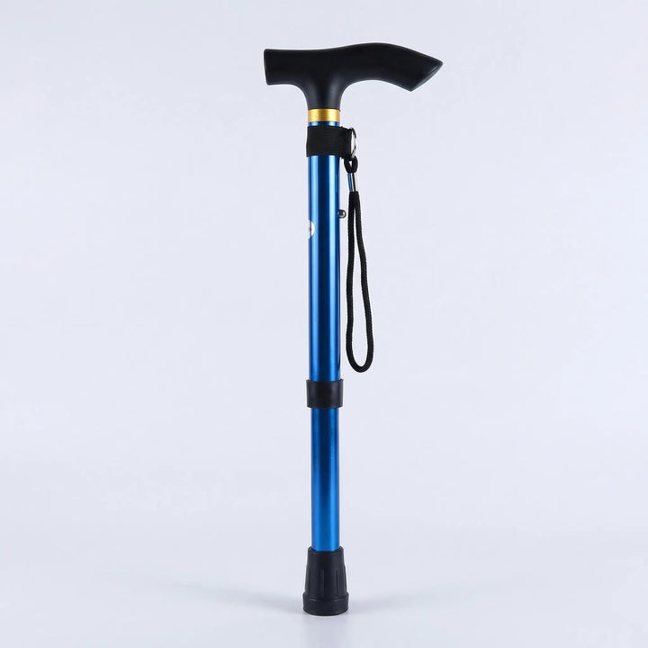 Ergonomic folding walking cane, ideal mobility aid for elderly & disability support.