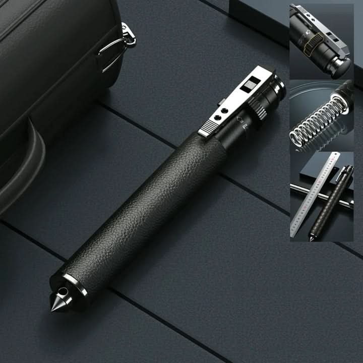 Compact, adjustable walking pole for secure outdoor adventures. Essential travel accessory for stability.