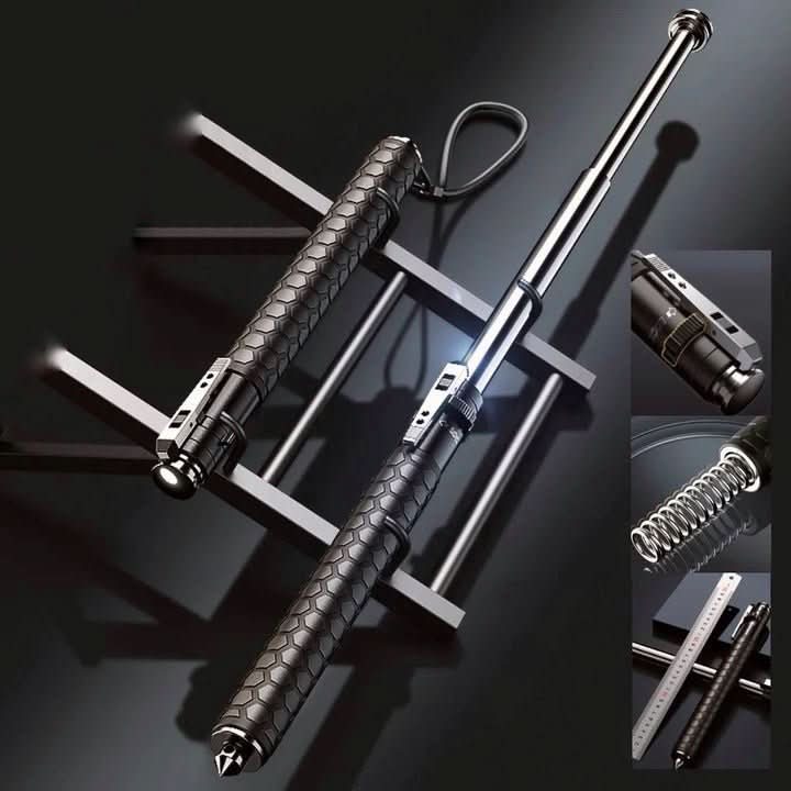 Durable unisex trek stick for reliable outdoor gear. Offers stability & self-defense features.