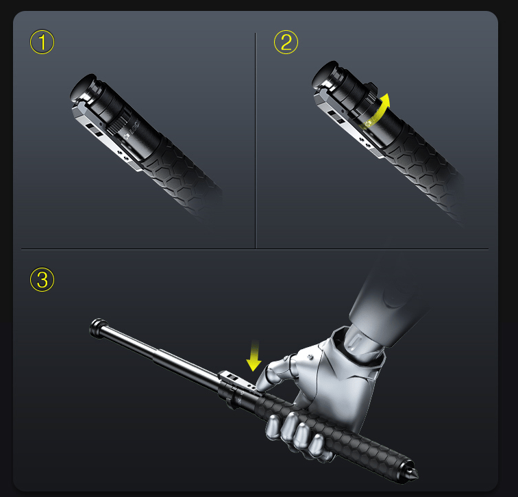 Adjustable walking pole for secure hiking. Compact & lightweight travel essential for adventurers.