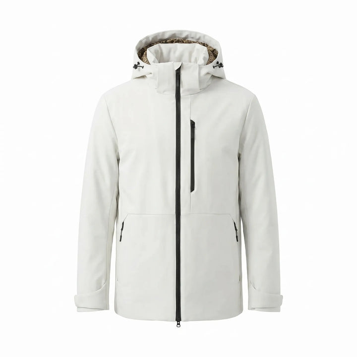 Essential unisex winter jacket: a hooded thermal windbreaker for ultimate cold weather outdoor gear.