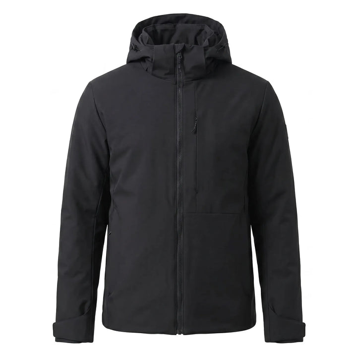 Adventure-ready unisex windbreaker, featuring thermal insulation & a hood for harsh cold weather.
