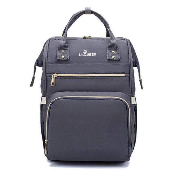 Ultimate unisex travel diaper bag, a practical baby backpack with insulated pockets for bottles & snacks.