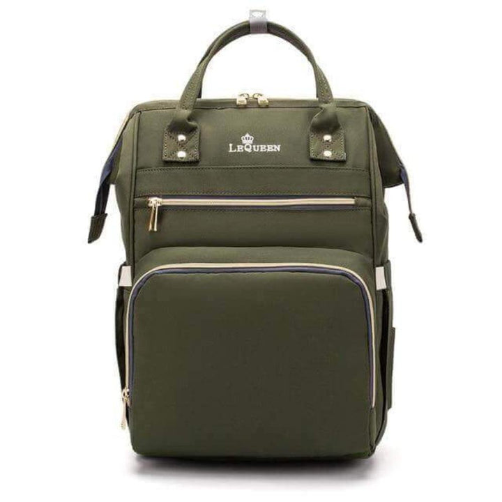 Compact yet roomy unisex travel diaper backpack. Insulated pockets & smart organization for baby's needs.