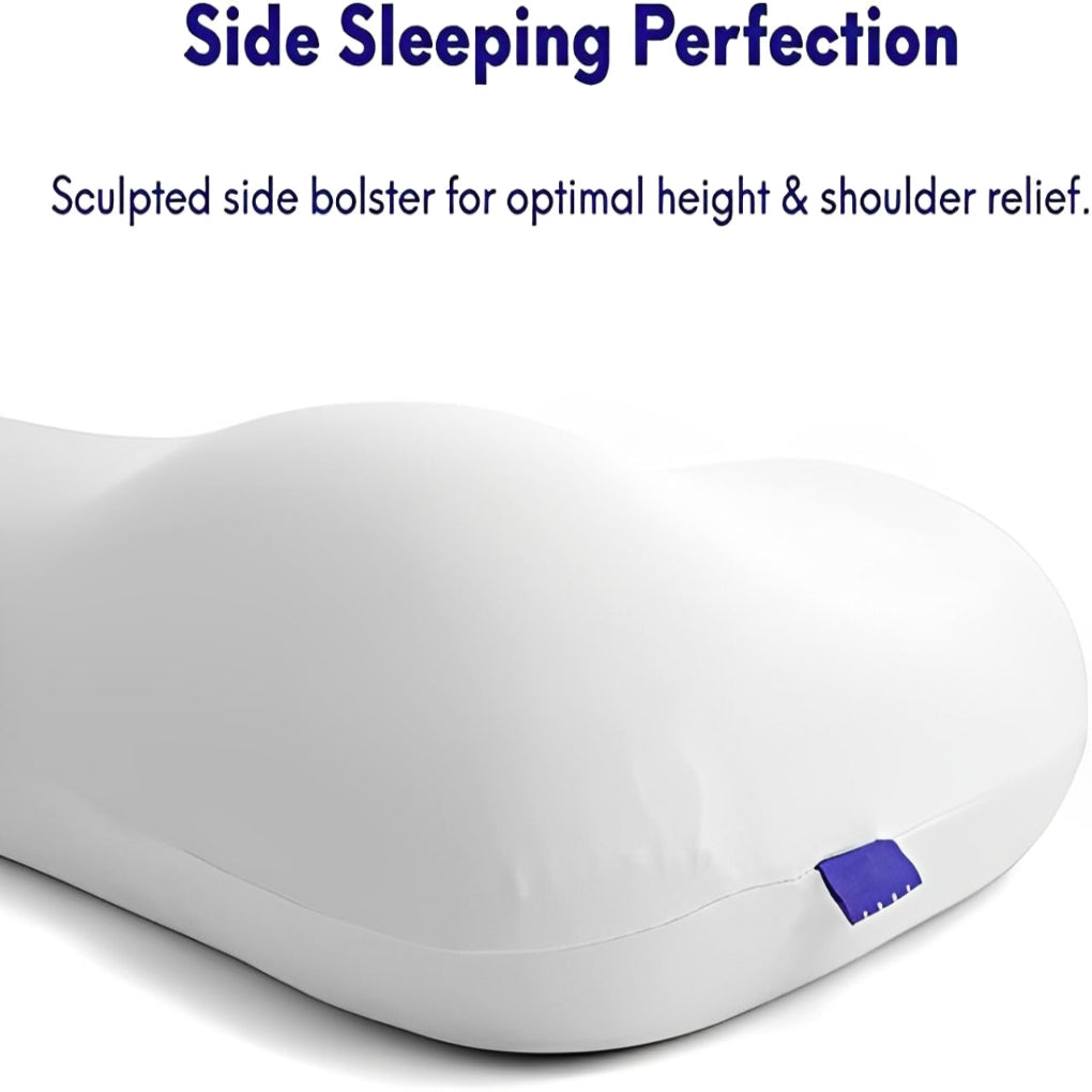 Unisex U-shaped ergonomic travel pillow for neck support, ideal for airplane, car, or any journey. Portable comfort.