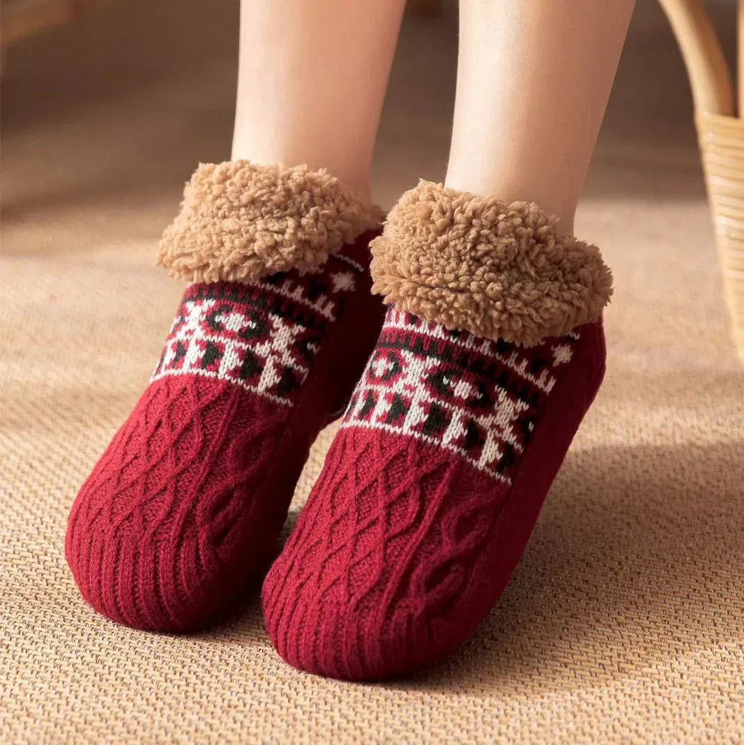 Soft sleep socks, ultra-comfortable unisex design for restful nights and warm feet.