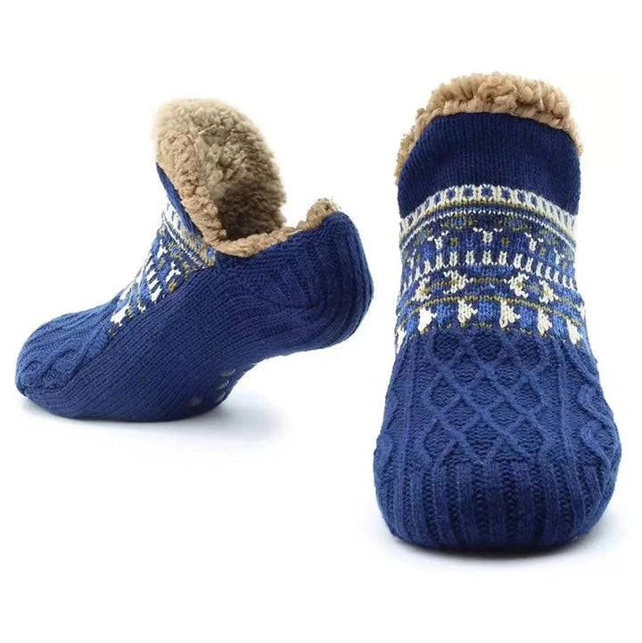 A pair of ultra-soft cozy unisex house socks, ideal for sleep, comfort, and warmth indoors.