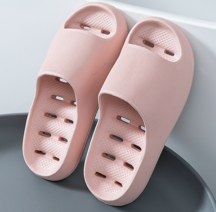 Unisex ultra-soft non-slip bathroom shower slippers. Lightweight, quick-dry EVA for spa and home comfort.