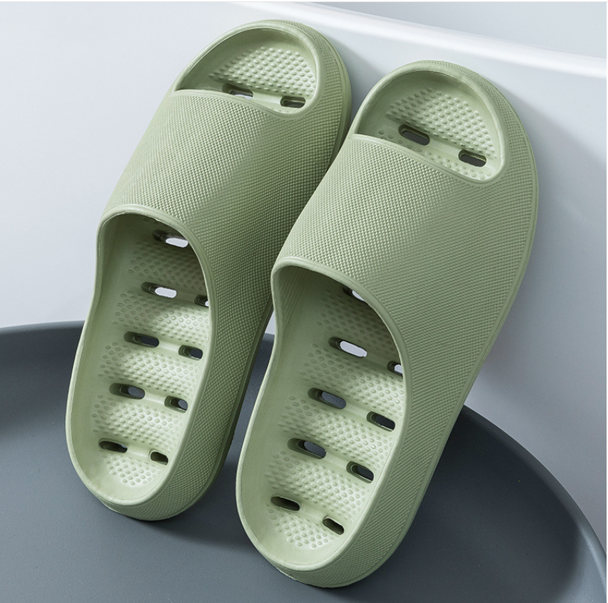 Open-toe non-slip shower sandals for men & women. Waterproof, soft EVA footwear ideal for bathroom & indoor use.