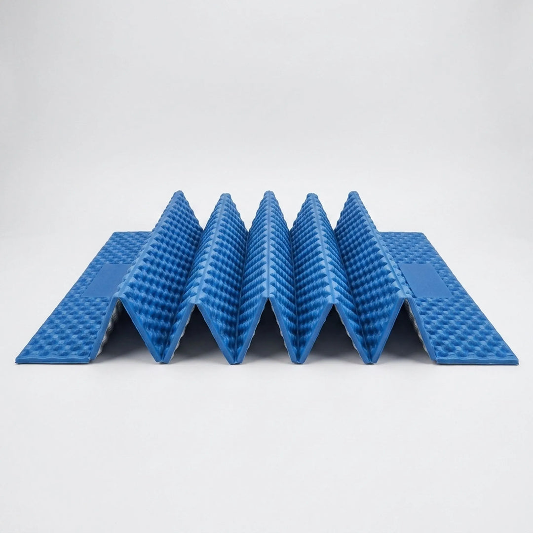 Compact ultralight sleeping pad, a must-have travel mat for camping, hiking, and all outdoor recreation.