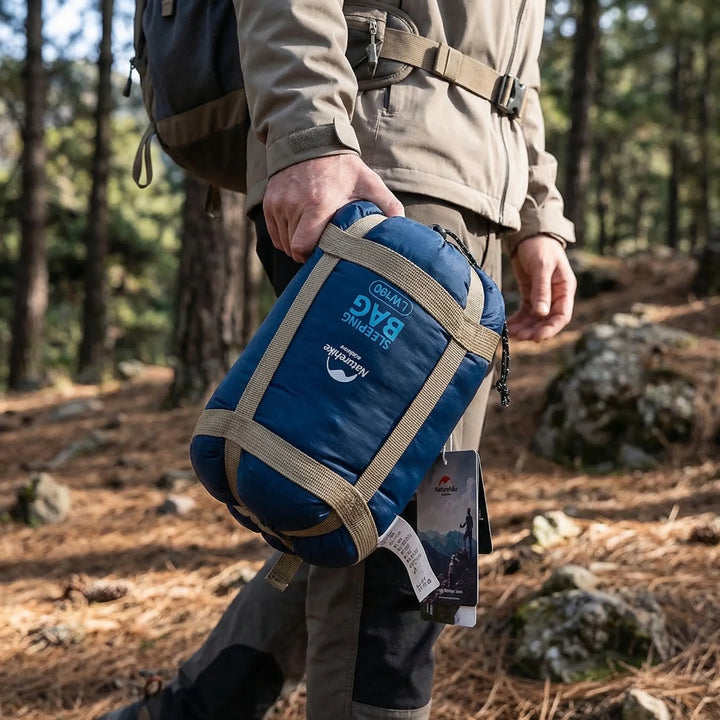 Unisex ultralight compact summer sleeping bag for outdoor camping, hiking & backpacking adventures.