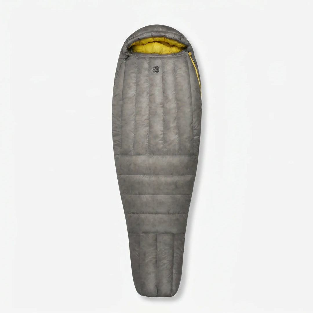 Unisex ultralight mummy sleeping bag, essential down gear for backpackers & campers.