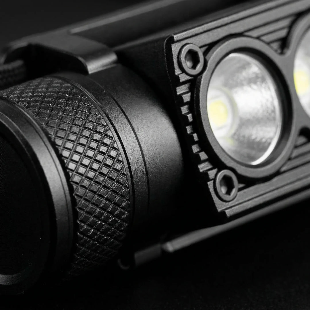 Comfortable & lightweight unisex LED headlamp, USB rechargeable for outdoor adventures & emergency use.