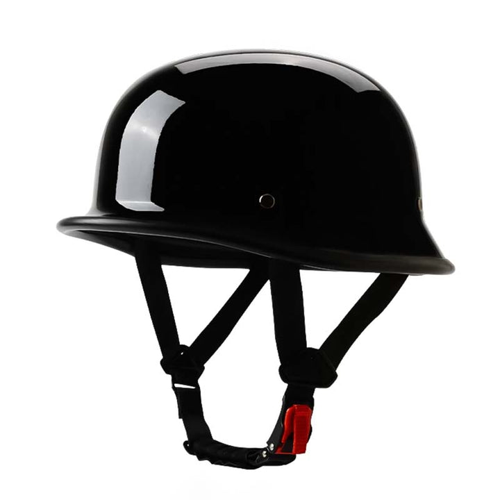 Unisex vintage open-face motorcycle helmet, ECE DOT certified for safety. Classic retro rider gear.