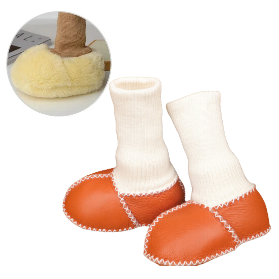 Unisex anti-slip baby shoes, soft cotton blend slippers for comfortable infant wear