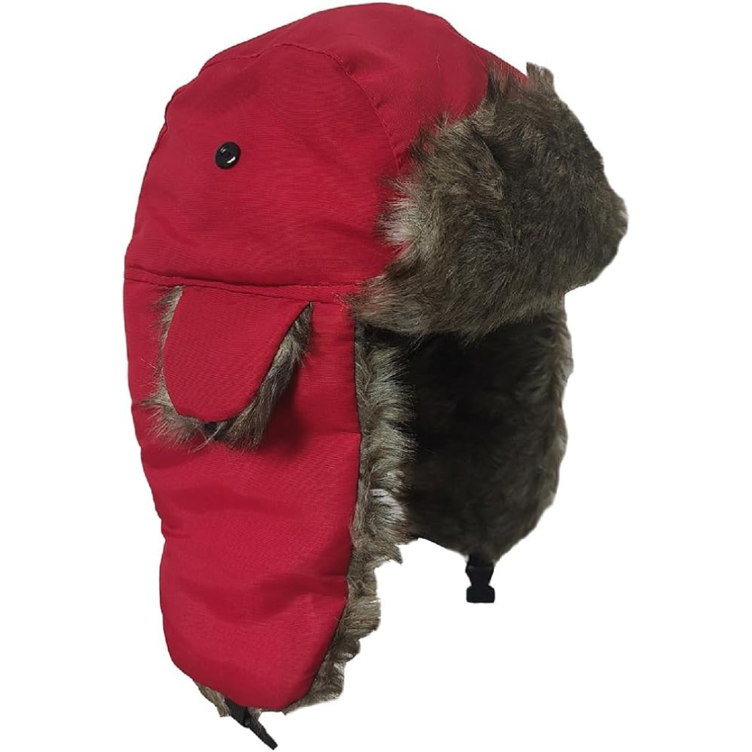 Stylish unisex winter trooper hat, a warm headwear fashion accessory with protective ear flaps.