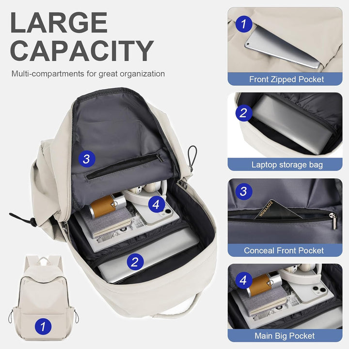 Sleek water-resistant work bag, organized for professionals on their daily commute.