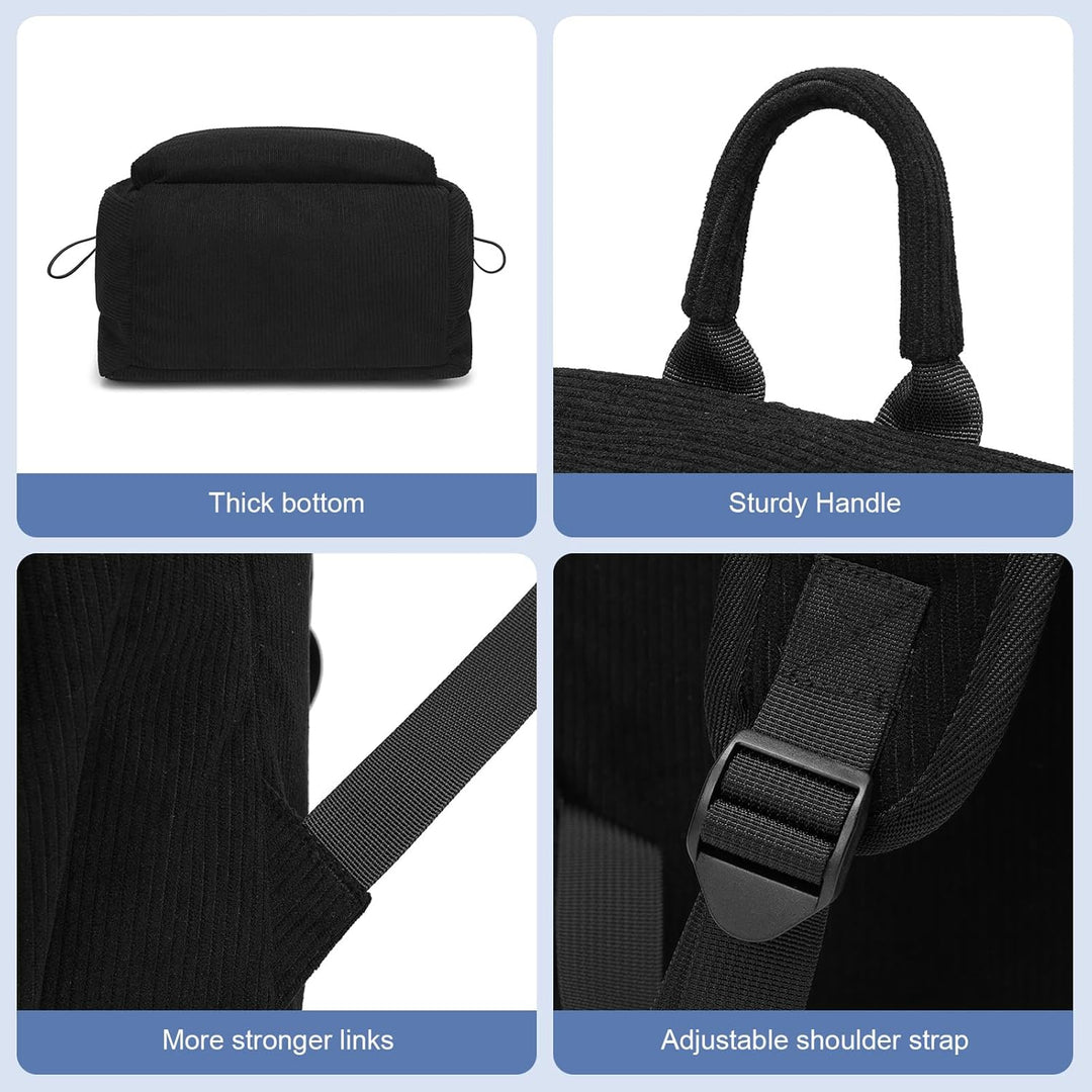 Travel-friendly laptop backpack, lightweight, with secure zippers for peace of mind.