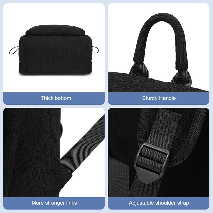 Travel-friendly laptop backpack, lightweight, with secure zippers for peace of mind.