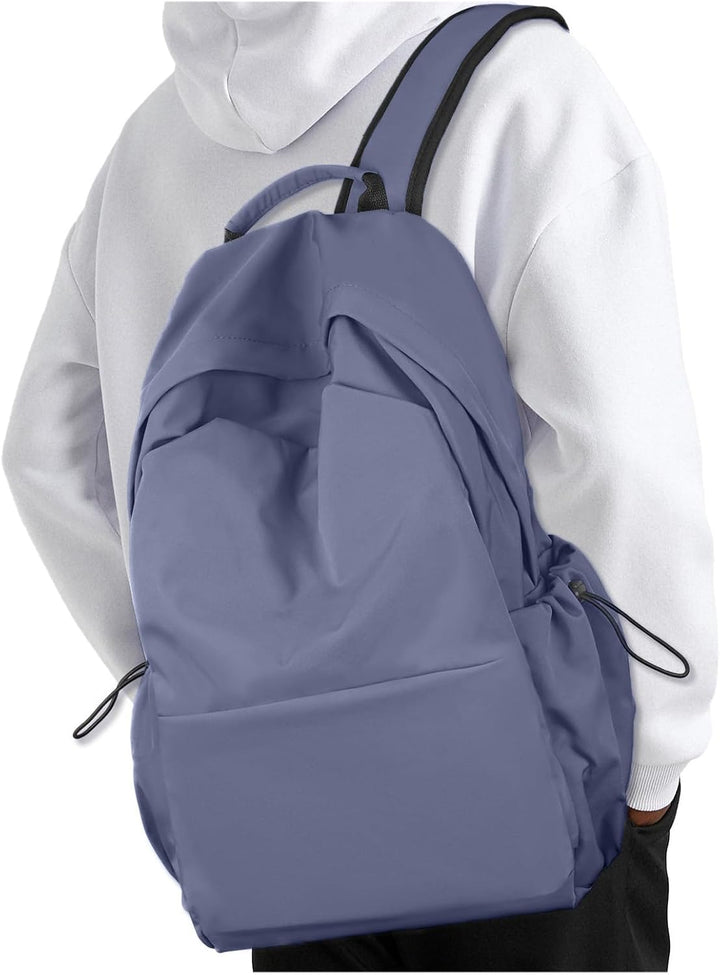Stylish unisex laptop backpack, water-resistant, for a modern and sleek look.