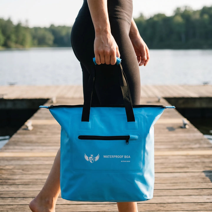 Unisex water-resistant shoulder tote bag for outdoor adventures, perfect for travel & everyday use.
