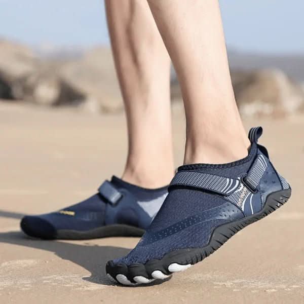 Unisex water shoes for beach & outdoor adventures. Breathable, quick-dry aqua shoes with barefoot feel.