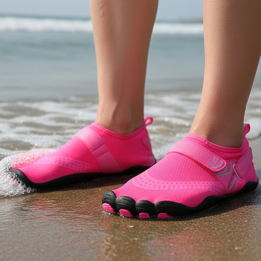 Breathable unisex water shoes offering a barefoot feel. Perfect for beach, swim, and outdoor activities.