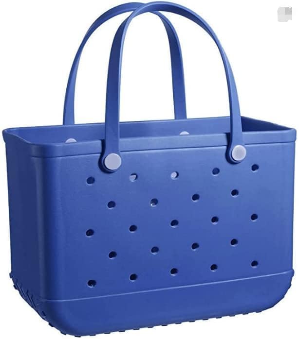 Unisex beach & market tote, sturdy construction & waterproof.