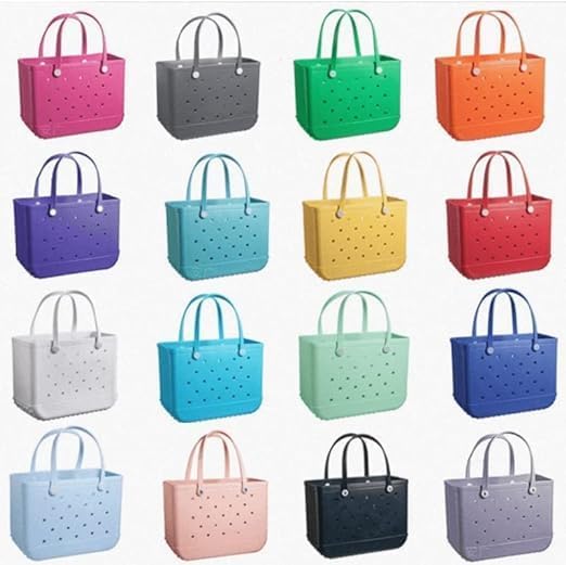 Essential waterproof beach bag, quick-drain design for convenience.