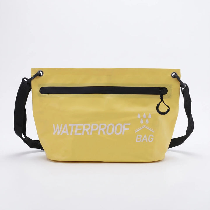 Stylish unisex waterproof crossbody dry bag. Securely carries travel essentials, perfect for adventure.