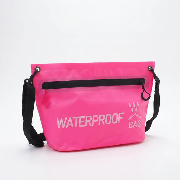 Versatile waterproof dry bag, crossbody for men/women. Ideal for beach, travel, & outdoor essentials.