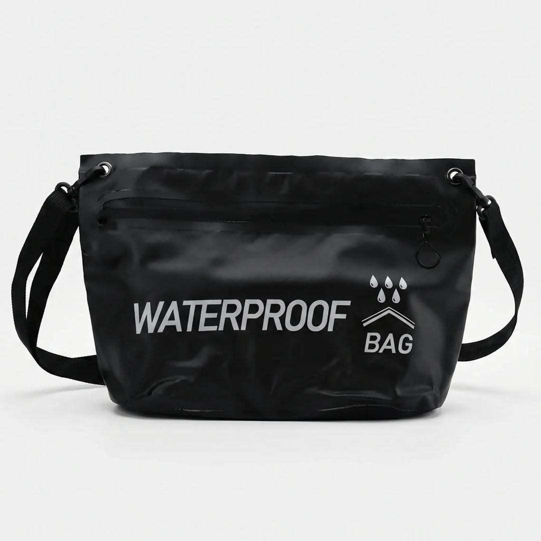 Durable waterproof crossbody dry bag. Protects phones, wallets, & essentials during outdoor adventures.