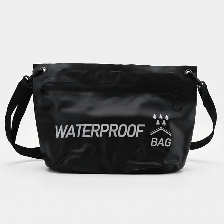 Durable waterproof crossbody dry bag. Protects phones, wallets, & essentials during outdoor adventures.