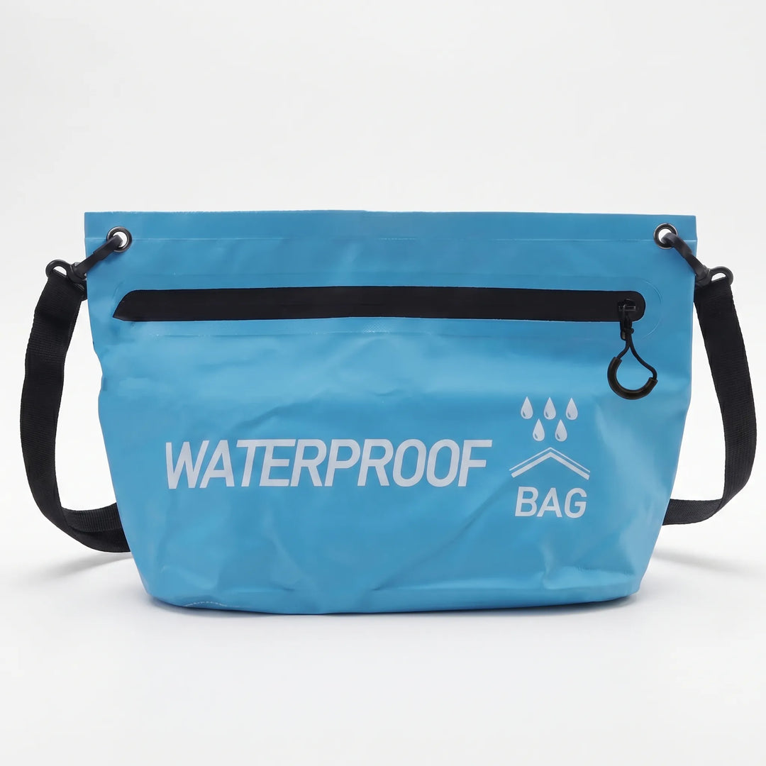 Compact unisex waterproof dry bag, ideal crossbody for essentials. Protective outdoor travel gear.