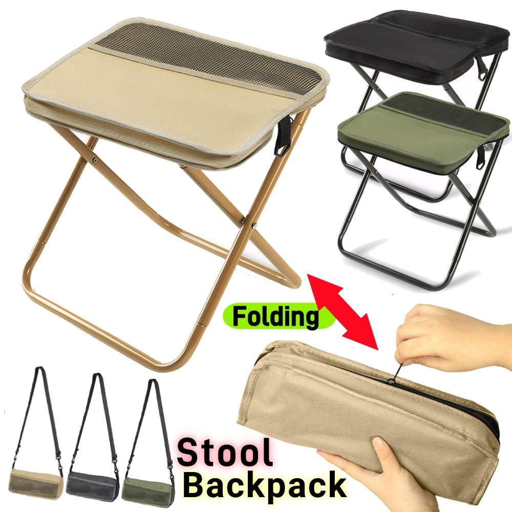 Unisex waterproof folding chair backpack for hikers & outdoor enthusiasts. Durable & ultralight gear.