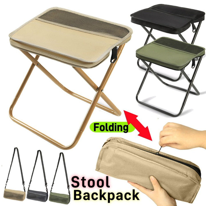 Unisex waterproof folding chair backpack for hikers & outdoor enthusiasts. Durable & ultralight gear.