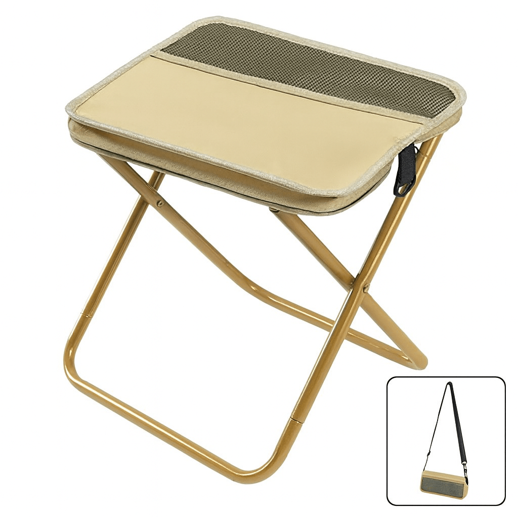 Get comfort on the go with this waterproof folding chair backpack. Perfect for camping & events.