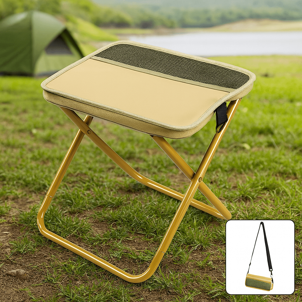 Durable waterproof folding chair backpack for outdoor adventures, fishing, & picnics.