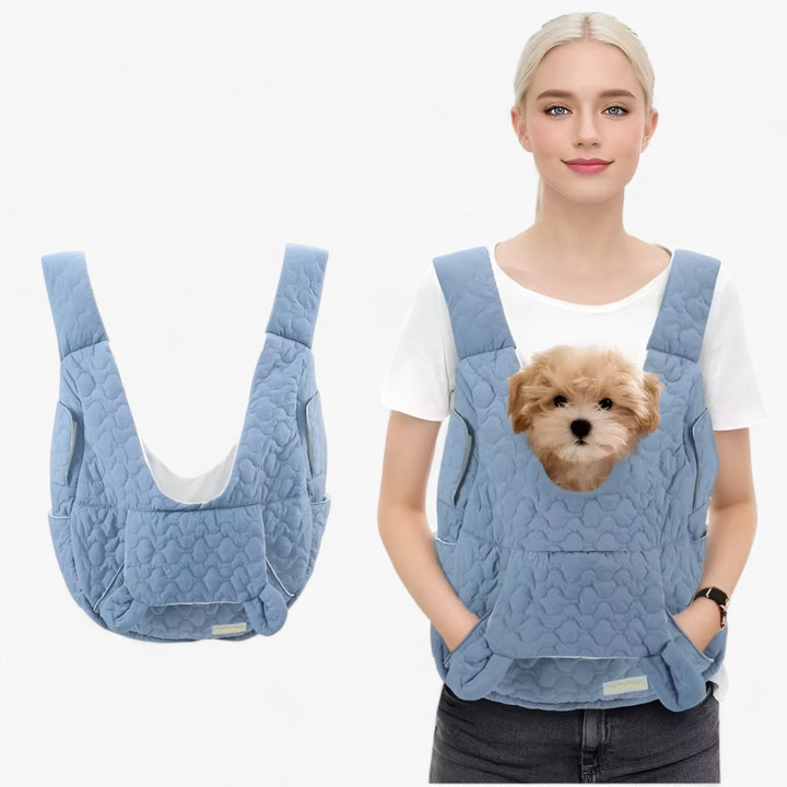 Unisex waterproof pet carrier for cats & small dogs up to 22 lbs. Ideal for travel & outdoor adventures.