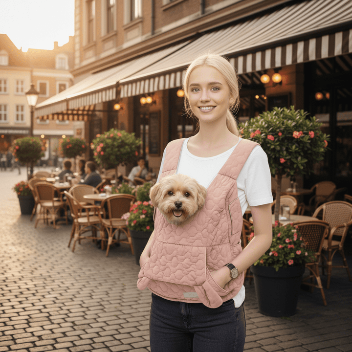 Breathable cat & small dog carrier with mesh windows for comfortable travel. Waterproof pet bag.