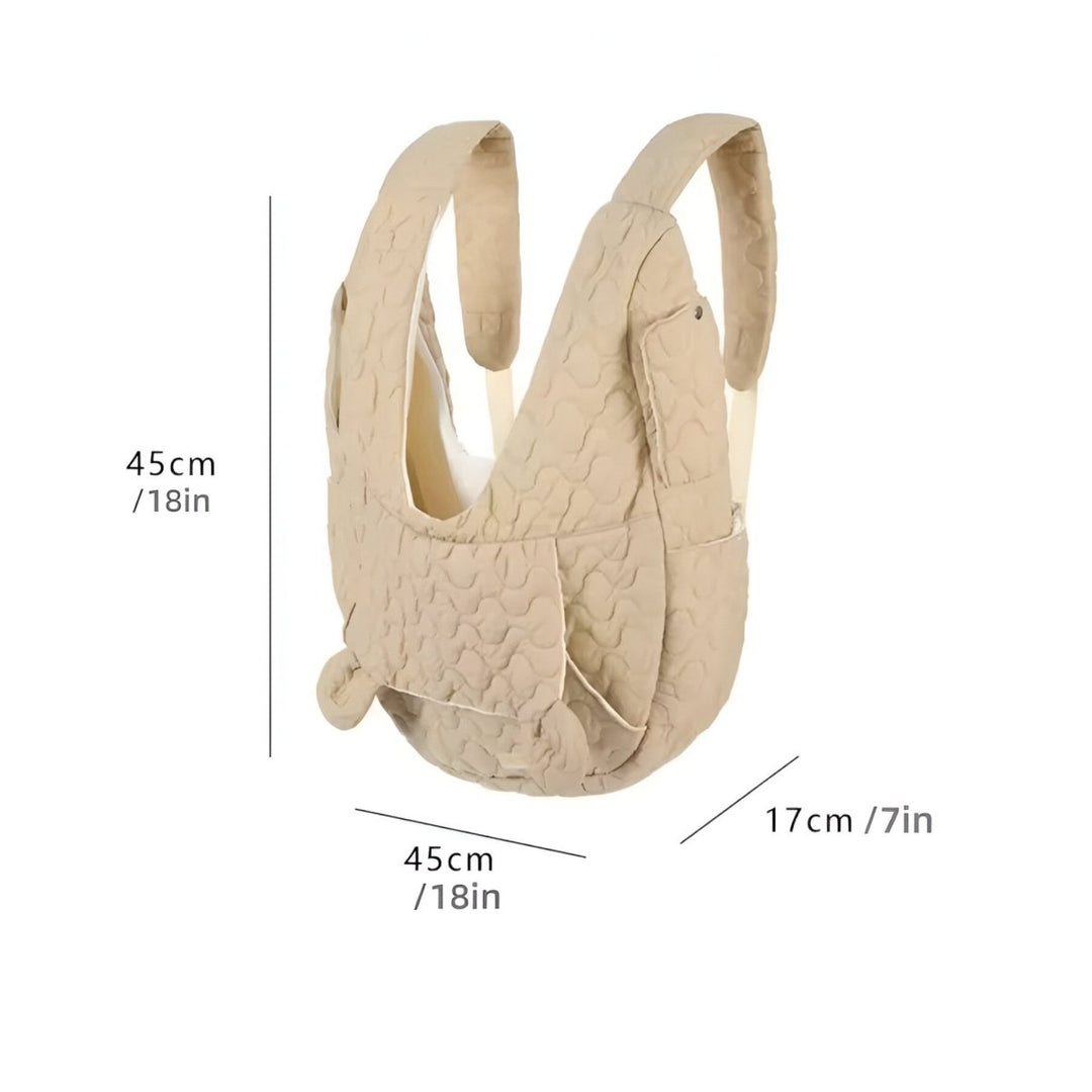 Portable & foldable pet travel bag for cats & small dogs. Features sturdy handles & shoulder strap.