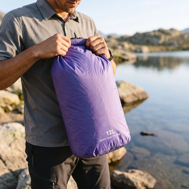 Versatile waterproof storage bag for outdoor gear, great for camping and pack organization.
