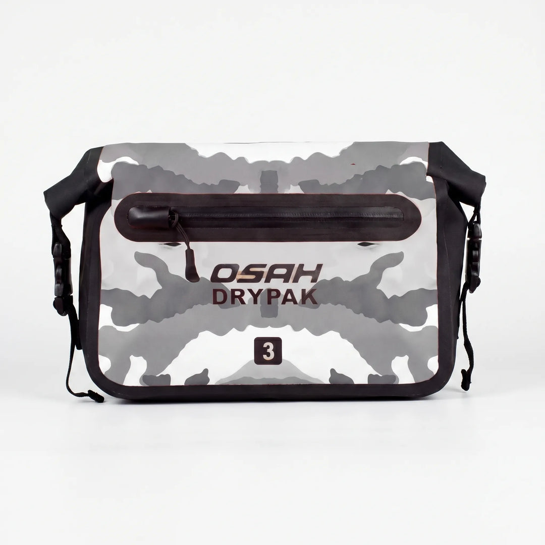 Durable outdoor fanny pack: roll-top design, waterproof, ideal for hiking, cycling, and travel.