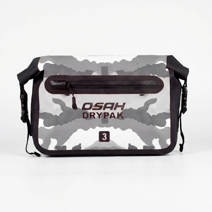 Durable outdoor fanny pack: roll-top design, waterproof, ideal for hiking, cycling, and travel.